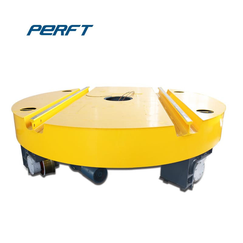 Intelligent Electric Motorized Trackless Flatbed Trolley For 